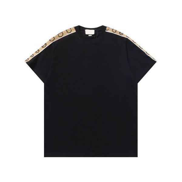 2023ss spring and summer trend fashion short sleeved t shirt jacquard loose casual women's men's black white d3g55, Black;brown
2023ss spring and summer trend fashion short sleeved t shirt jacquard loose casual women's men's black white d3g55, Black;brown