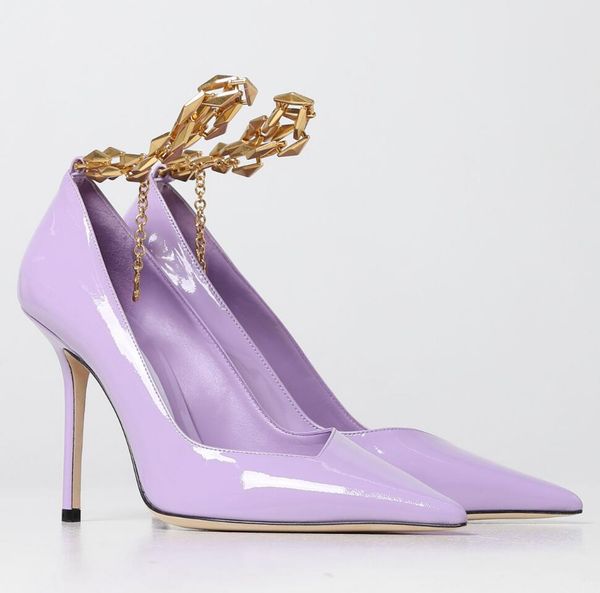 summer brand diamond talura sandals shoes patent leather pointed toe pumps with gold chain party wedding bridal stiletto heels eu35-43, Black
summer brand diamond talura sandals shoes patent leather pointed toe pumps with gold chain party wedding bridal stiletto heels eu35-43, Black