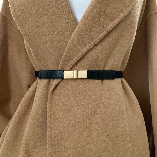 belts women elastic thin belt faux leather slimming waistband sweater coat decorative waist band metal buckle belt apparel accessories w0424, Black;brown
belts women elastic thin belt faux leather slimming waistband sweater coat decorative waist band metal buckle belt apparel accessories w0424, Black;brown