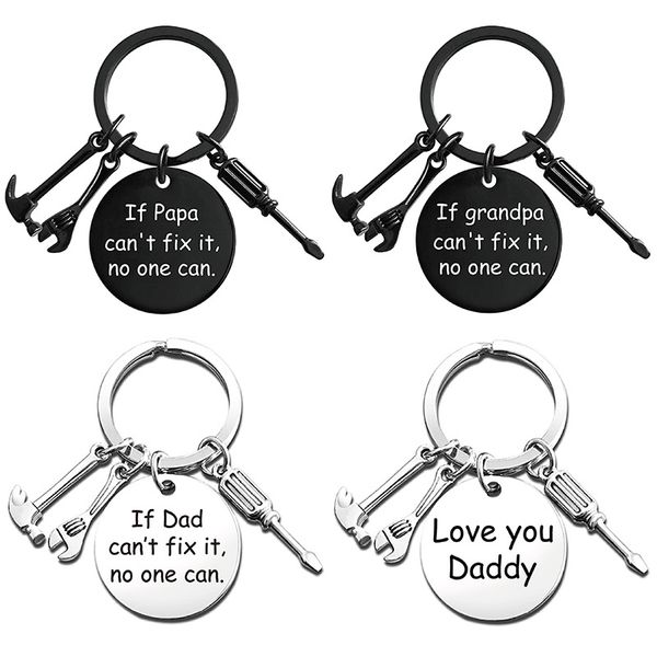 fashion dad letters keychains creative hammer screwdriver wrench keyring handbag decor tassel hanging pendant father's day gifts, Silver
fashion dad letters keychains creative hammer screwdriver wrench keyring handbag decor tassel hanging pendant father's day gifts, Silver