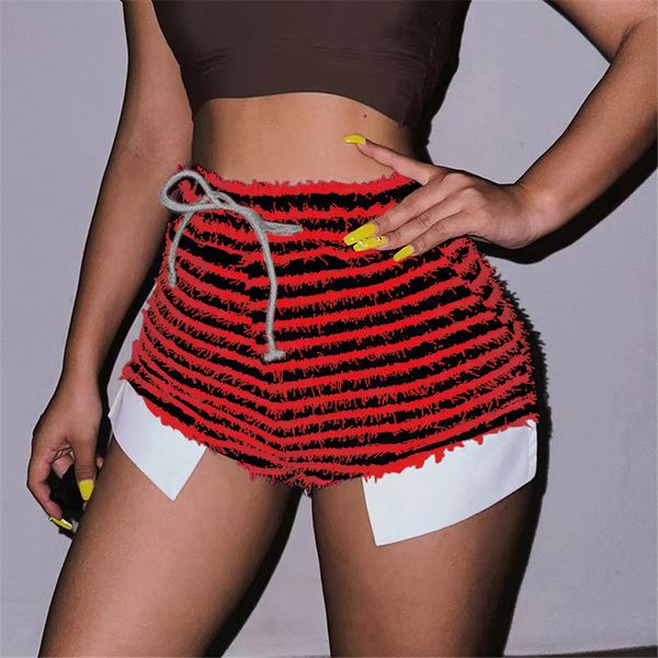 2023 women striped shorts summer fashion casual clothing high skinny clothes new shorts 9774, White;black
2023 women striped shorts summer fashion casual clothing high skinny clothes new shorts 9774, White;black