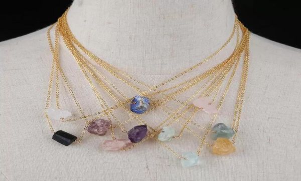 18k gold link natural stone irregular druzy pendant necklace pink crystal amthyst healing crystal chakra charms pendulum necklaces7927858, Silver
18k gold link natural stone irregular druzy pendant necklace pink crystal amthyst healing crystal chakra charms pendulum necklaces7927858, Silver