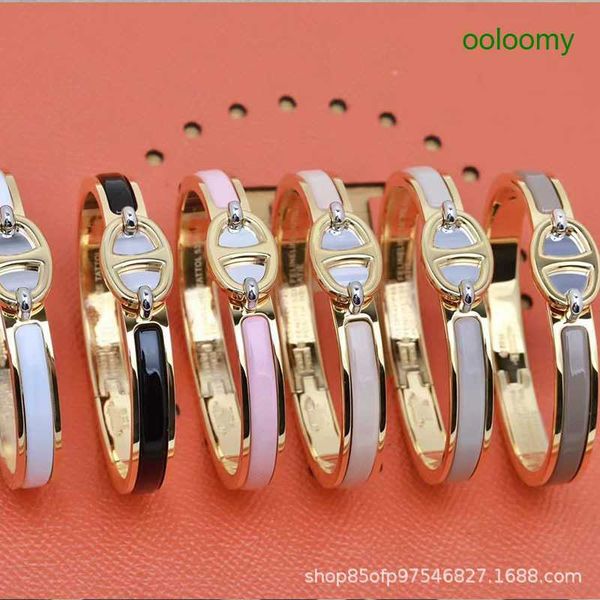 hemrres designer bracelet high version new cnc pig nose bracelet fashion versatile trend multi color enamel dropping glue, Black
hemrres designer bracelet high version new cnc pig nose bracelet fashion versatile trend multi color enamel dropping glue, Black