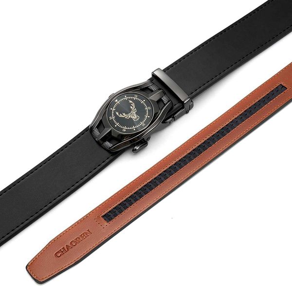 belts high end for men brand designer chaoren men's ratchet 4.45cm casual jeans slightly adjustable visible everywhere, Black;brown
belts high end for men brand designer chaoren men's ratchet 4.45cm casual jeans slightly adjustable visible everywhere, Black;brown