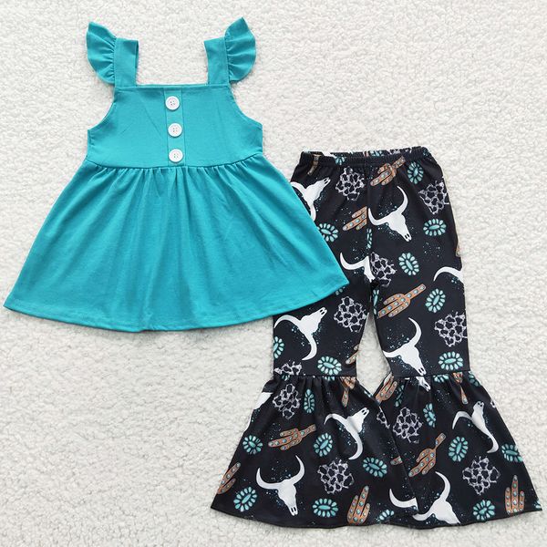 new fashion baby girls clothes sets cow print western outfits boutique toddler girl clothes sleeveless bell bottoms set wholesale, White
new fashion baby girls clothes sets cow print western outfits boutique toddler girl clothes sleeveless bell bottoms set wholesale, White