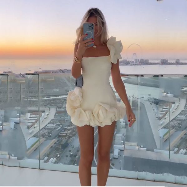 party dresses one shoulder evening short bodycon dress robe de prom gown for women 230422, White;black
party dresses one shoulder evening short bodycon dress robe de prom gown for women 230422, White;black