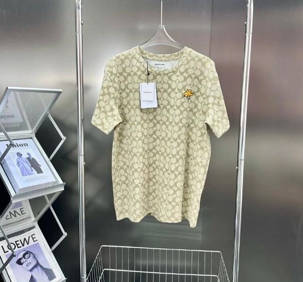 classic designer t shirt summer short sleeve little yellow chicken embroidery women tshirt tee, White
classic designer t shirt summer short sleeve little yellow chicken embroidery women tshirt tee, White