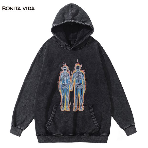 men's hoodies sweatshirts skull print punk gothic wash oversized sweatshirt vintage street wear y2k grunge hip hop original cotton loos, Black
men's hoodies sweatshirts skull print punk gothic wash oversized sweatshirt vintage street wear y2k grunge hip hop original cotton loos, Black