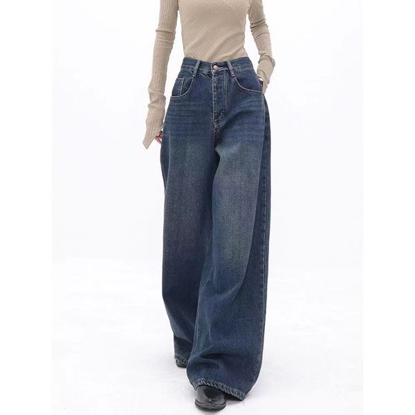 women's jeans fashion y2k high waist wide leg jeans women vintage streetwear denim trousers oversized female chic mom baggy jeans woman, Blue
women's jeans fashion y2k high waist wide leg jeans women vintage streetwear denim trousers oversized female chic mom baggy jeans woman, Blue