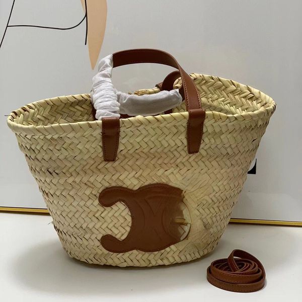 new for summer 2023 evening bags temperament casual portable palm grass woven vegetable basket inner canvas beach bag
new for summer 2023 evening bags temperament casual portable palm grass woven vegetable basket inner canvas beach bag