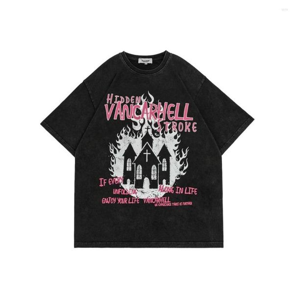 t men's shirts washed distressed retro black short sleeve t-shirt mens double-sided printing loose tee summer high street round neck co, White;black
t men's shirts washed distressed retro black short sleeve t-shirt mens double-sided printing loose tee summer high street round neck co, White;black