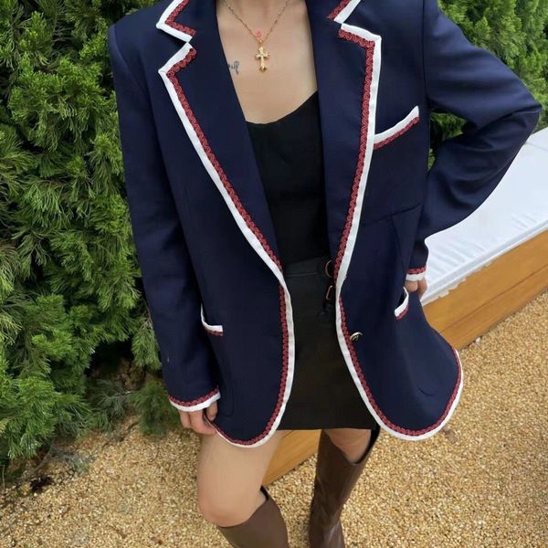 designer jacket womens clothe jacket blazer woman preppy style spring new released a133, White;black
designer jacket womens clothe jacket blazer woman preppy style spring new released a133, White;black