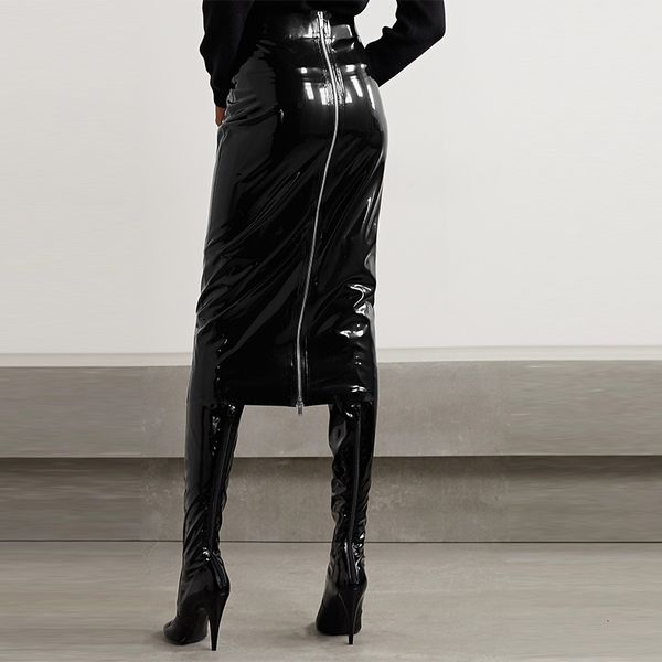 skirt patent leather full zip shiny s latex 3xl 4xl plus size slim lady high waist knee length midi custom 230424, Black
skirt patent leather full zip shiny s latex 3xl 4xl plus size slim lady high waist knee length midi custom 230424, Black