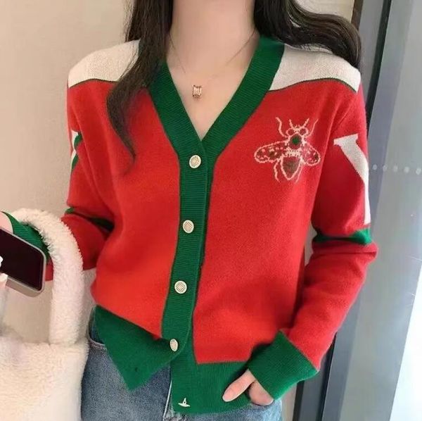 designer womens knits tees long sleeve bee cardigan knitted sweater women's clothing, White
designer womens knits tees long sleeve bee cardigan knitted sweater women's clothing, White