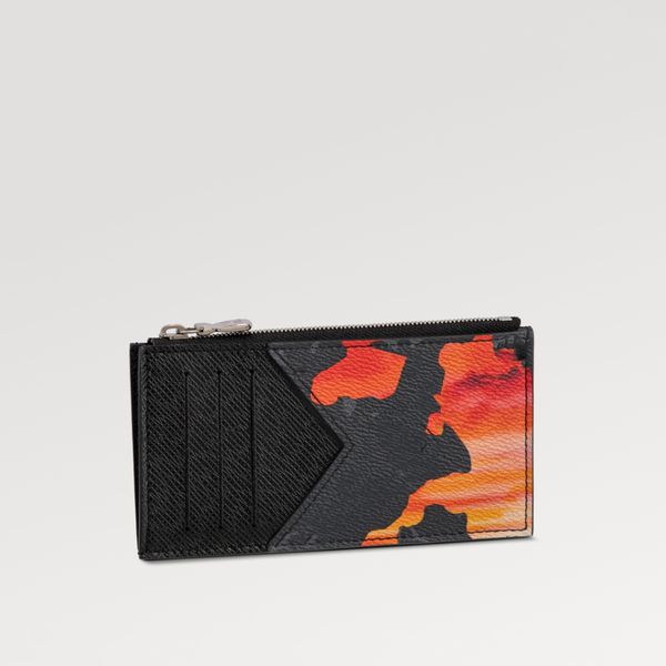 explosion women's coin card holder m81751 sunset eclipse coated canvas zipped coin compartment silver-color hardware 4 card slots bankn, Black
explosion women's coin card holder m81751 sunset eclipse coated canvas zipped coin compartment silver-color hardware 4 card slots bankn, Black