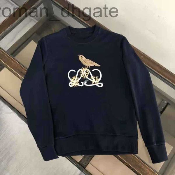 men's hoodies & sweatshirts designer luxury loes classic autumn fashion brand european bird embroidery round neck versatile 37ds, Black
men's hoodies & sweatshirts designer luxury loes classic autumn fashion brand european bird embroidery round neck versatile 37ds, Black