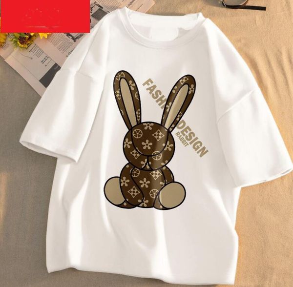 summer t shirt for men fashion luxury brand streetwear solid color print cartoon bunny short sleeve man clothing 5xl, White;black
summer t shirt for men fashion luxury brand streetwear solid color print cartoon bunny short sleeve man clothing 5xl, White;black