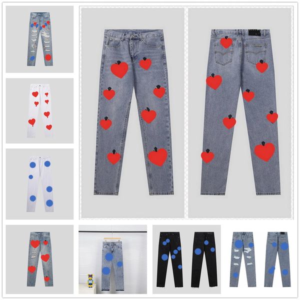 men's jeans 2023 new designer for womens mens make old washed pants straight trousers heart letter prints woman man casual long style b, Blue
men's jeans 2023 new designer for womens mens make old washed pants straight trousers heart letter prints woman man casual long style b, Blue