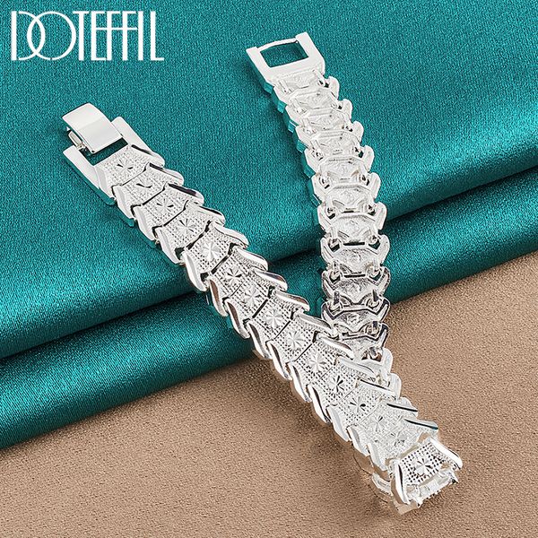 beaded doteffil 925 sterling silver wide wristband bracelet chain for women man wedding engagement party fashion jewelry 230424, Black
beaded doteffil 925 sterling silver wide wristband bracelet chain for women man wedding engagement party fashion jewelry 230424, Black