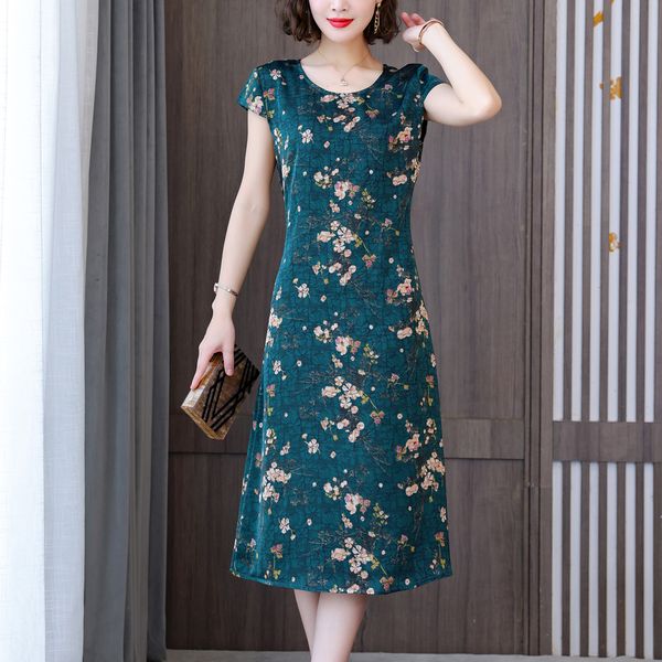 casual dresses fashion casual summer dress for women floral printing short sleeve elegant vintage o-neck dresses women clothing 230424, Black;gray
casual dresses fashion casual summer dress for women floral printing short sleeve elegant vintage o-neck dresses women clothing 230424, Black;gray