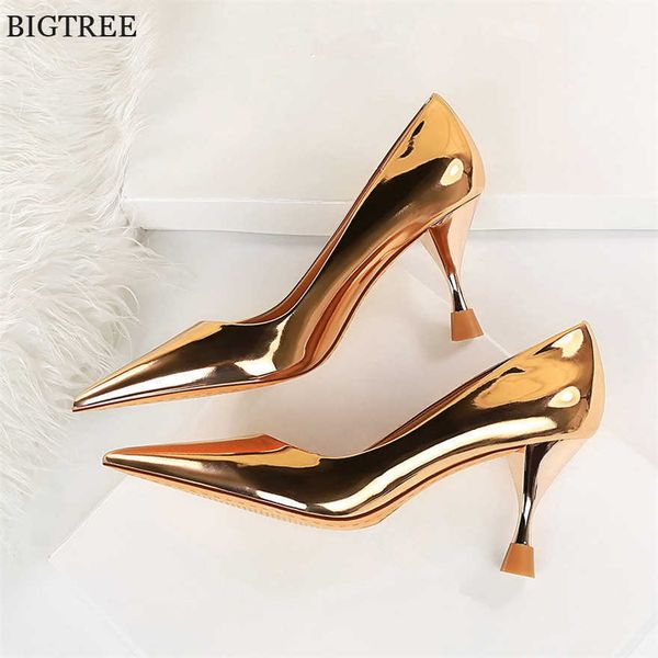 2022 spring wine glass heel women pumps black gold silver shoe fashion patent leather high heels woman party office shoes pointy 230424
2022 spring wine glass heel women pumps black gold silver shoe fashion patent leather high heels woman party office shoes pointy 230424