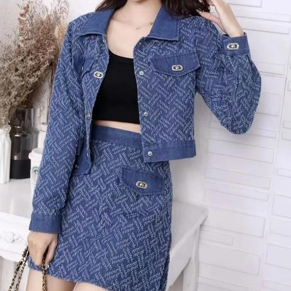 designer women's two piece dress long sleeve jeans jacket denim skirt set women's clothing, White
designer women's two piece dress long sleeve jeans jacket denim skirt set women's clothing, White
