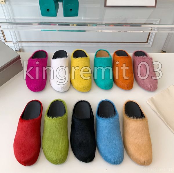 marn horse hair slippers designer slides mens womens sandals leather slipper fashion clogs flat heel scuffs outdoor driving lazy one foot st, Black
marn horse hair slippers designer slides mens womens sandals leather slipper fashion clogs flat heel scuffs outdoor driving lazy one foot st, Black