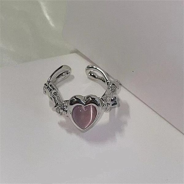fashion heart shaped ring with adjustable peach heart for women's design advanced ring wedding party jewelry gift ae714, Silver
fashion heart shaped ring with adjustable peach heart for women's design advanced ring wedding party jewelry gift ae714, Silver