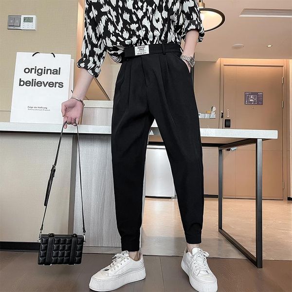 pants 2022 spring ankle length men casual pants with belts streetwear cool baggy joggers loose harem trousers plus size s3xl, Black
pants 2022 spring ankle length men casual pants with belts streetwear cool baggy joggers loose harem trousers plus size s3xl, Black