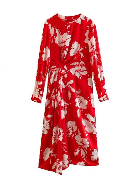 casual dresses yenkye 2023 women flower print side pleats design midi dress female chic long sleeve red vestidos 230424, Black;gray
casual dresses yenkye 2023 women flower print side pleats design midi dress female chic long sleeve red vestidos 230424, Black;gray