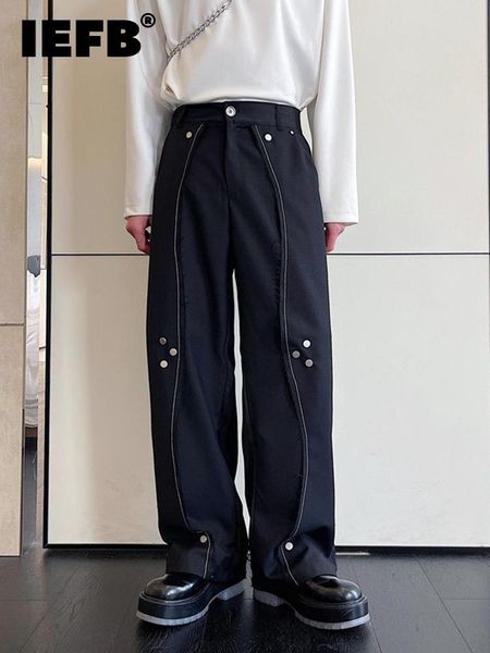 pants iefb men pants dark design multi metal buckle male long trousers niche 2023 new korean fashion solid color wide leg casual, Black
pants iefb men pants dark design multi metal buckle male long trousers niche 2023 new korean fashion solid color wide leg casual, Black