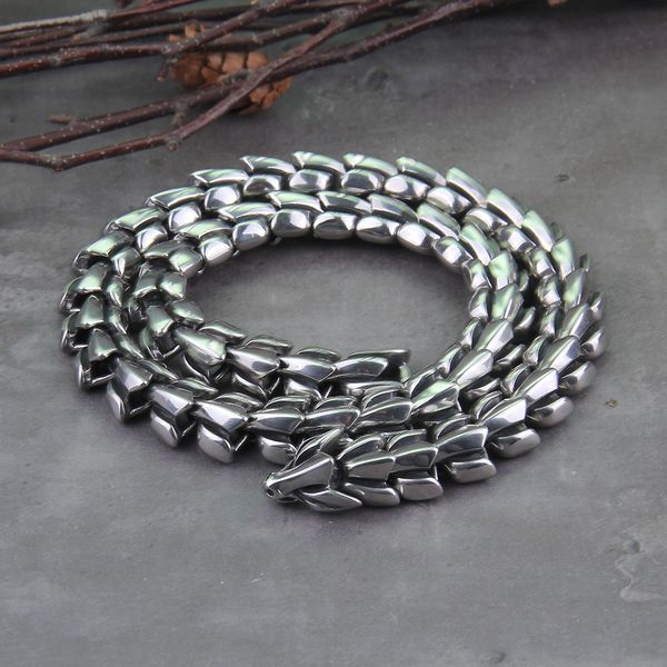 strands strings viking ouroboros vintage punk necklace for men never fade stainless steel fashion jewelry hippop street culture 230422, Black
strands strings viking ouroboros vintage punk necklace for men never fade stainless steel fashion jewelry hippop street culture 230422, Black