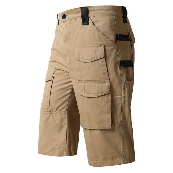 men's shorts cropped pants men's loose straight summer large size trendy casual shorts multi-pocket 100% cotton overalls for men s, White;black
men's shorts cropped pants men's loose straight summer large size trendy casual shorts multi-pocket 100% cotton overalls for men s, White;black