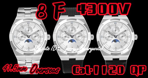 8f luxury men's watch overseas 4300v perpetual calendar watch 41.5mm cal.1120 automatic chain up mechanical movement moon phase display, Slivery;brown
8f luxury men's watch overseas 4300v perpetual calendar watch 41.5mm cal.1120 automatic chain up mechanical movement moon phase display, Slivery;brown