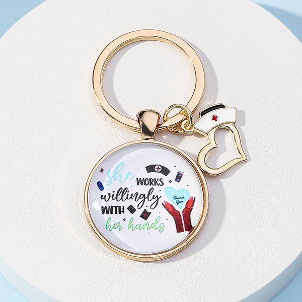 creative nurse day keychain pendant gift fashion thanksgiving day jewelry keychains accessories in bulk, Silver
creative nurse day keychain pendant gift fashion thanksgiving day jewelry keychains accessories in bulk, Silver
