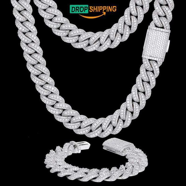 dropshipping hip hop set bijoux 18mm gold plated brass 5a cz diamond iced out cuban link bracelet chain necklace, Silver
dropshipping hip hop set bijoux 18mm gold plated brass 5a cz diamond iced out cuban link bracelet chain necklace, Silver