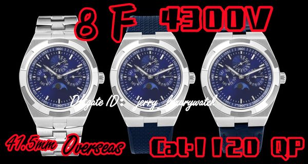 8f luxury men's watch overseas 4300v perpetual calendar watch 41.5mm cal.1120 automatic chain up mechanical movement moon phase display, Slivery;brown
8f luxury men's watch overseas 4300v perpetual calendar watch 41.5mm cal.1120 automatic chain up mechanical movement moon phase display, Slivery;brown