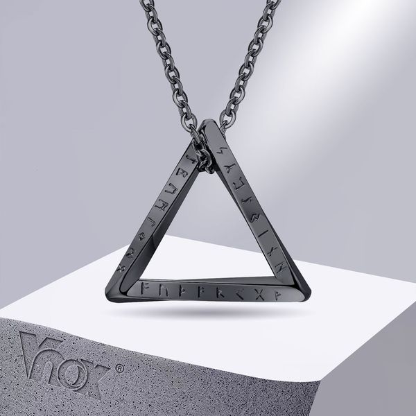 strands strings vnox norse viking pendant necklaces men twisted stainless steel mobius triangle charm vegvisir nordic valknut geometric coll, Black
strands strings vnox norse viking pendant necklaces men twisted stainless steel mobius triangle charm vegvisir nordic valknut geometric coll, Black