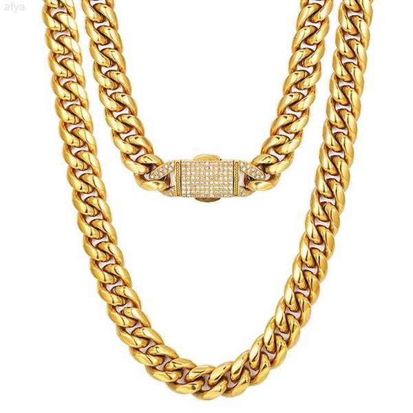 drop shipping new 18k gold plated 316l stainless steel iced out clasp miami cuban link chain necklace, Silver
drop shipping new 18k gold plated 316l stainless steel iced out clasp miami cuban link chain necklace, Silver