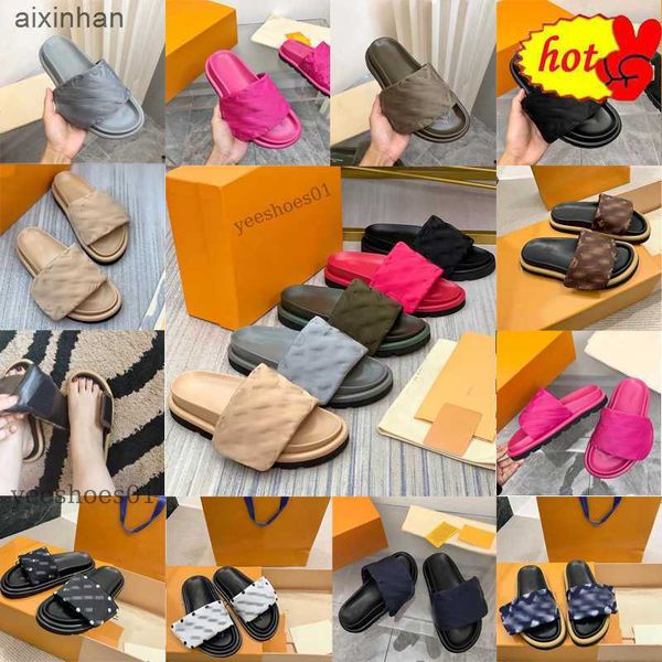 2023 designer pool pillow mules women men sandals summer sandal flat comfort mules padded front strap slippers fashionable easy-to-wear styl, Black
2023 designer pool pillow mules women men sandals summer sandal flat comfort mules padded front strap slippers fashionable easy-to-wear styl, Black