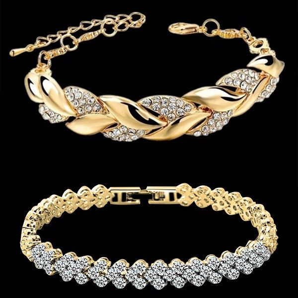 charm bracelets love braided leaf bracelet charm crystal wedding bracelets for women anniversary valentines day gift jewelry pulseras mujer, Golden;silver
charm bracelets love braided leaf bracelet charm crystal wedding bracelets for women anniversary valentines day gift jewelry pulseras mujer, Golden;silver