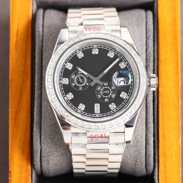 mens watch automatic mechanical watches case with diamonds 41mm business wristwatch waterproof sapphire 904l stainless steel montre de luxe, Slivery;brown
mens watch automatic mechanical watches case with diamonds 41mm business wristwatch waterproof sapphire 904l stainless steel montre de luxe, Slivery;brown