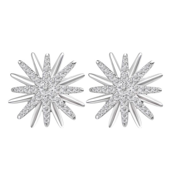 women stud earrings cubic zirconia white gold plated brass star earrings for party banquet jewelry accessories, Golden;silver
women stud earrings cubic zirconia white gold plated brass star earrings for party banquet jewelry accessories, Golden;silver