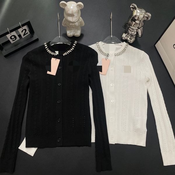423 2023 spring brand same style sweater short sleeve white black crew neck cardigan beads fashion womens clothes womens feng
423 2023 spring brand same style sweater short sleeve white black crew neck cardigan beads fashion womens clothes womens feng