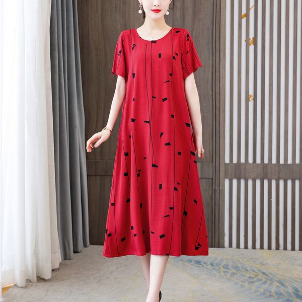 casual dresses fashion casual vintage summer dress for women plus size dresses print regular short sleeve o-neck women clothing 230424, Black;gray
casual dresses fashion casual vintage summer dress for women plus size dresses print regular short sleeve o-neck women clothing 230424, Black;gray