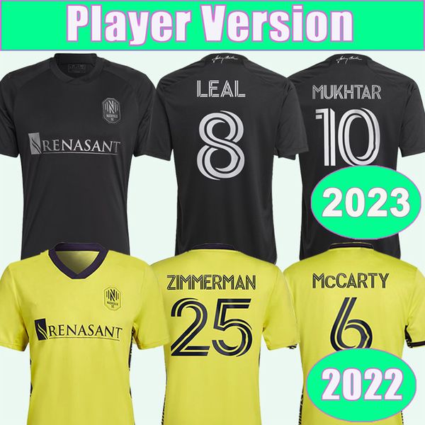 2023 mccarty mukhtar player version sc soccer jerseys nashville home away football shirt leal zubak zimmerman short sleeve uniforms, Black;yellow
2023 mccarty mukhtar player version sc soccer jerseys nashville home away football shirt leal zubak zimmerman short sleeve uniforms, Black;yellow