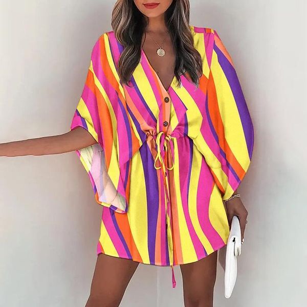 casual dresses casual boho beach vacation mini dress womens summer print lace up button batwing sleeve dresses for women loose female robe 2, Black;gray
casual dresses casual boho beach vacation mini dress womens summer print lace up button batwing sleeve dresses for women loose female robe 2, Black;gray