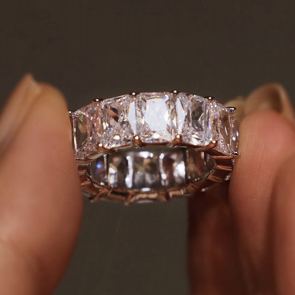eternity lovers square aaaaa zircon finger ring white gold filled wedding band rings for women bridal promise party jewelry, Slivery;golden
eternity lovers square aaaaa zircon finger ring white gold filled wedding band rings for women bridal promise party jewelry, Slivery;golden