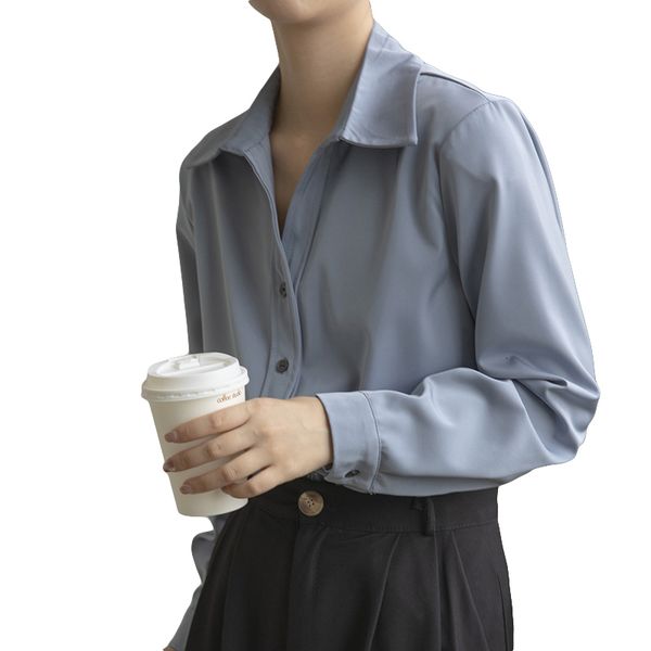 women's blouses shirts women satin cardigan lapel shirt lady v-neck vintage long sleeve shirts blouse blusas 230424, White
women's blouses shirts women satin cardigan lapel shirt lady v-neck vintage long sleeve shirts blouse blusas 230424, White