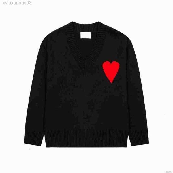 amis paris fashion mens designer amies knitted sweater embroidered red heart solid color big love round neck sweaters for men and women 5a73, Black
amis paris fashion mens designer amies knitted sweater embroidered red heart solid color big love round neck sweaters for men and women 5a73, Black